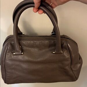 Beautiful Brown/Taupe Crossbody Satchel Bag
